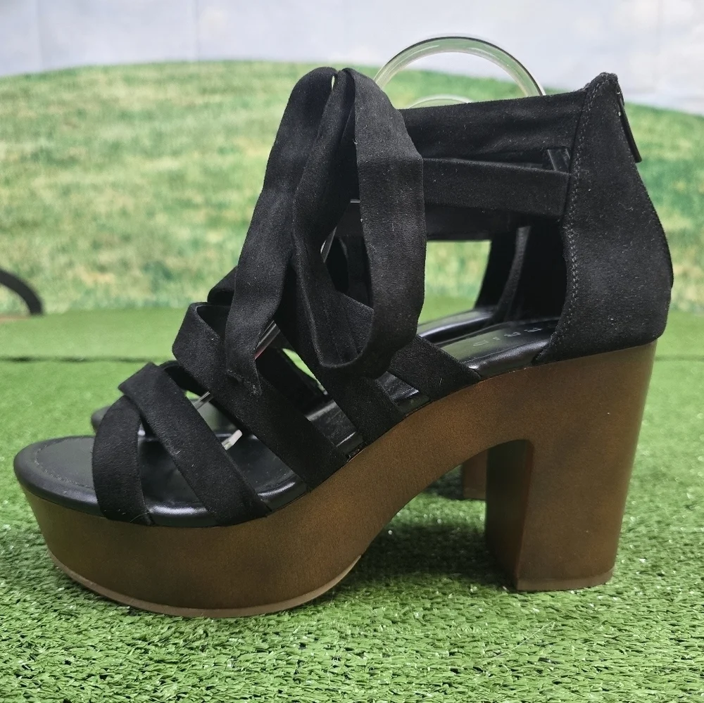 TORRID | ANKLE WRAP STRAPPY FAUX SUEDE EXTRA WIDE WIDTH PLATFORMS